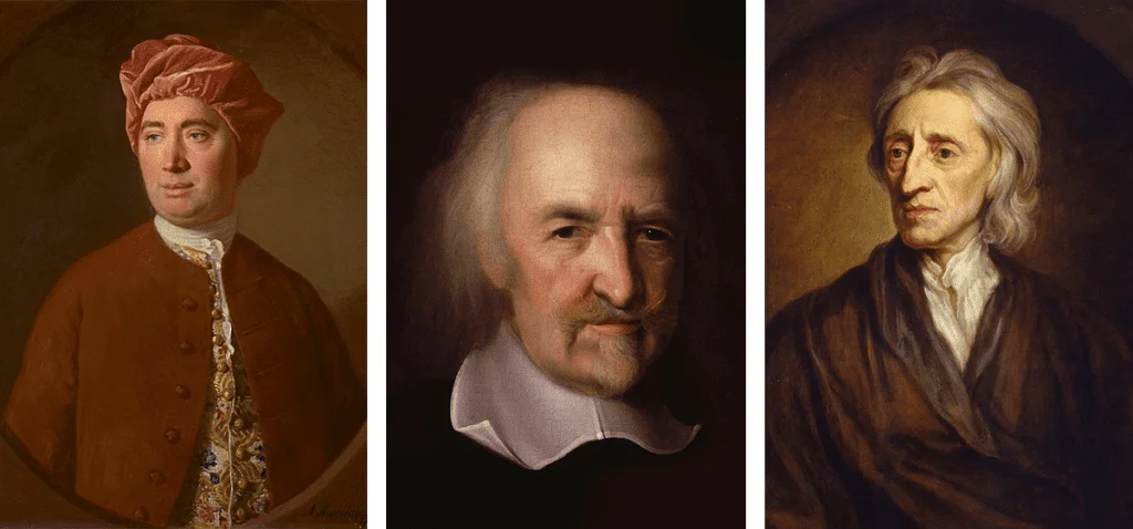 David Hume, Thomas Hobbes, John Locke, tres padres del liberalismo y del comercio internacional